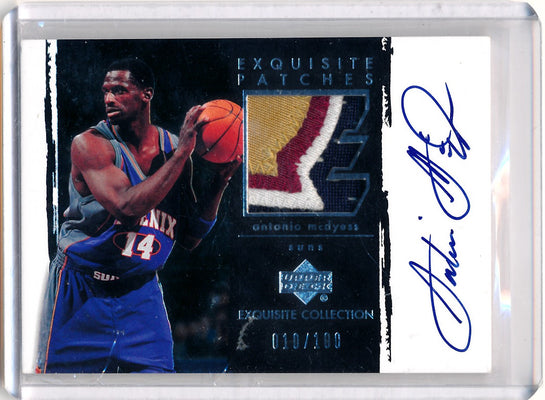 Upper Deck 2003-2004 Exquisite Collection Patches Autographs #AP-AM Antonio Mcdyess 10/100