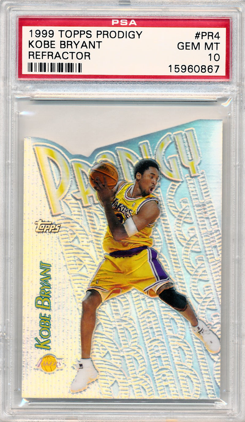 Topps 1999 Prodigy Refractor #PR4 Kobe Bryant  / PSA Grade 10