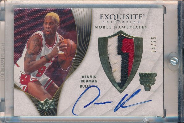 Upper Deck 2007-2008 Exquisite Collection Noble Nameplates #NP-RO Dennis Rodman 24/25