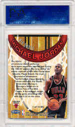 Fleer 1997-1998 Ultra Big Shots #1 Michael Jordan 1/15 / PSA Grade 10