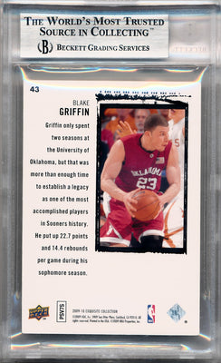 Upper Deck 2009-2010 Exquisite Collection Rookie Parallel #43 Blake Griffin  9/23 / BGS Grade 9 / Auto Grade None