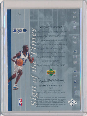 Upper Deck 1999-2000 SP Authentic Sign Of The Times #DA Darrell Armstrong