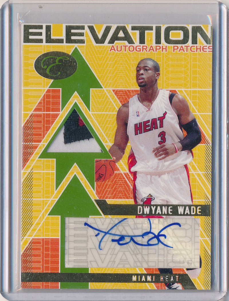 Topps 2008-2009 Elevation  Autograph Patches #EAP-DW Dwyane Wade 2/5