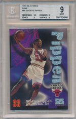 SkyBox 1997-1998 Z-Force Rave #66 Scottie Pippen 30/399 / BGS Grade 9