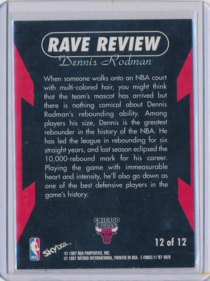 SkyBox 1997-1998 Z-Force Rave Review #12/12 Dennis Rodman