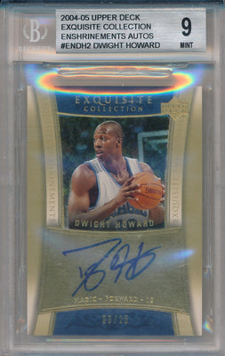 Upper Deck 2004-2005 Exquisite Collection Enshrinements Auto #EN-DH2 Dwight Howard 3/25 / BGS Grade 9 / Auto Grade 10