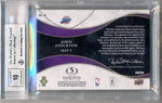 Upper Deck 2008-2009 Exquisite Collection Emblems Of Endorsement #EEJS John Stockton 10/10 / BGS Grade 9 / Auto Grade 10