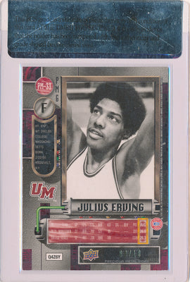 Upper Deck 2011-12 Fleer Retro Precious Metal Gems GREEN #PM-33 Julius Erving 4/10 / BGS Grade 8.5