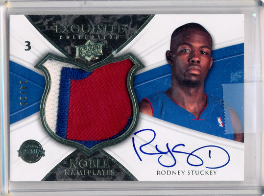 Upper Deck 2008-2009 Exquisite Collection Noble Nameplates #NARS Rodney Stuckey 14/20