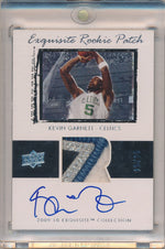 Upper Deck 2009-2010 Exquisite Collection Exquisite Rookie Patch #78H Kevin Garnett 15/25