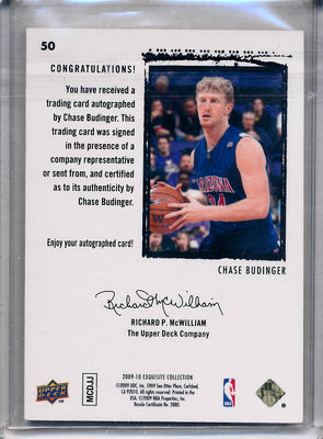 Upper Deck 2009-2010 Exquisite Collection Rookie Parallel #50 Chase Budinger 3/34