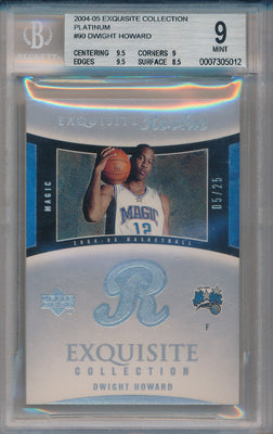 Upper Deck 2004-2005 Exquisite Collection Platinum #90 Dwight Howard 5/25 / BGS Grade 9