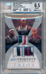 Upper Deck 2007-2008 Exquisite Collection Trios Patch #WCJ Sean Williams / Vince Carter / Richard Jefferson  4/10 / BGS Grade 8.5