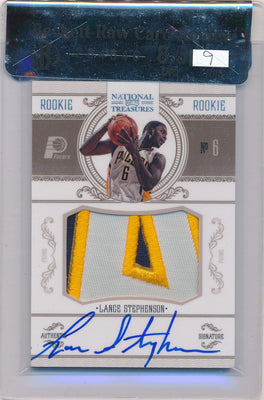 Panini 2010-2011 National Treasures  Century Platinum #232 Lance Stephenson 1/5 / BGS Grade 8.5 / Auto Grade 9