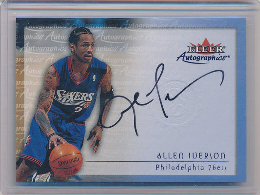 Skybox 2000-2001 Fleer Autographics # Allen Iverson