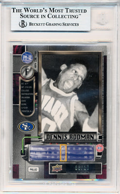 Upper Deck 2011-12 Fleer Retro Precious Metal Gems Green #PM-12 Dennis Rodman 08/10 / BGS Grade 9