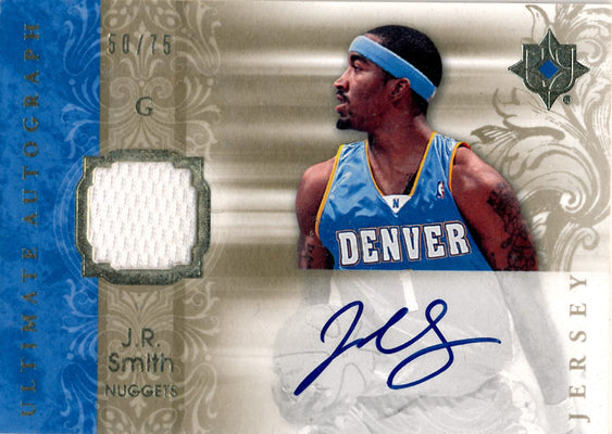 Upper Deck 2006-07 Ultimate Collection  Ultimate Jersey Autographs #AU-JS J.R. Smith 50/75