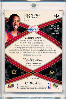 Upper Deck 2008-2009 Exquisite Collection Rookie Parallel #84 DeAndre Jordan 1/6