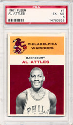 Fleer 1961 Philadelphia Warriors  #1 Al Attles  / PSA Grade 6
