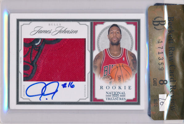 Panini 2009-2010 National Treasures Century Silver #215 James Johnson 71/99 / Auto Grade 10