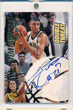 Press Pass 1997-1998 Double Threat Dual Autographs #DT 1/6 David Robinson / Tim Duncan  15/100