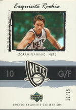 Upper Deck 2003-2004 Exquisite Collection Gold Rookie #60 Zoran Planinic 12/25