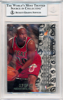 Skybox 1998-1999 Metal Universe Championship Precious Metal Gems #86 Tim Hardaway 7/50 / BGS Grade 8.5