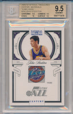 Panini 2010-2011 National Treasures Century Materials #164 John Stockton 1/1 / BGS Grade 9.5