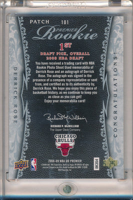 Upper Deck 2008-09 UD Premier Premier Rookie #101 Derrick Rose 10/15