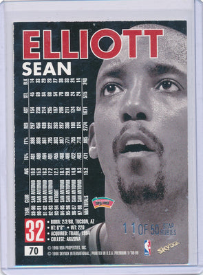 SkyBox 1998-99 Premium Star Rubies #70 Sean Elliot 11/50