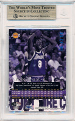 Fleer 1998-1999 Flair Showcase Legacy Collection Row 3 #2 Kobe Bryant 38/99 / BGS Grade 10