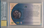 Upper Deck 2001-2002 Sweet Shot Three Point Shots #KG-T Kevin Garnett 11/21 / BGS Grade 9 / Auto Grade 10