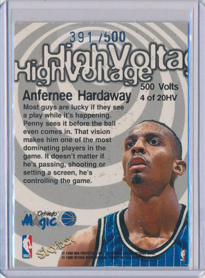 SkyBox 1997-1998 Hoops High Voltage #4/20HV Anfrernee Hardaway 391/500