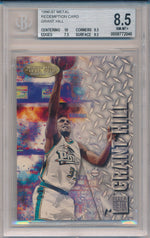 Fleer 1996-1997 Metal Redemption Card #0 Grant Hill  / BGS Grade 8.5