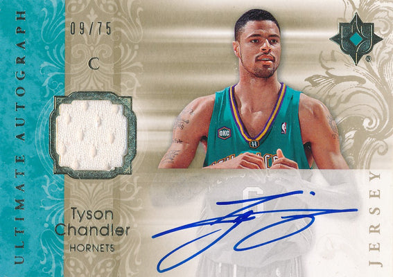 Upper Deck 2006-07 Ultimate Collection  Ultimate Jersey Autographs #AU-TC Tyson Chandler 09/75