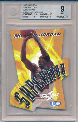 Fleer 1997-1998 Ultrabilities Superstar #1/20SS Michael Jordan  / BGS Grade 9