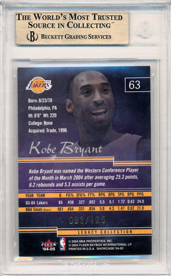 Fleer 2004-2005 Showcase Legacy Collection #63 Kobe Bryant 93/125 / BGS Grade 9.5