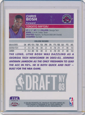 Topps 2003-2004 Chrome Refractor #114 Chris Bosh