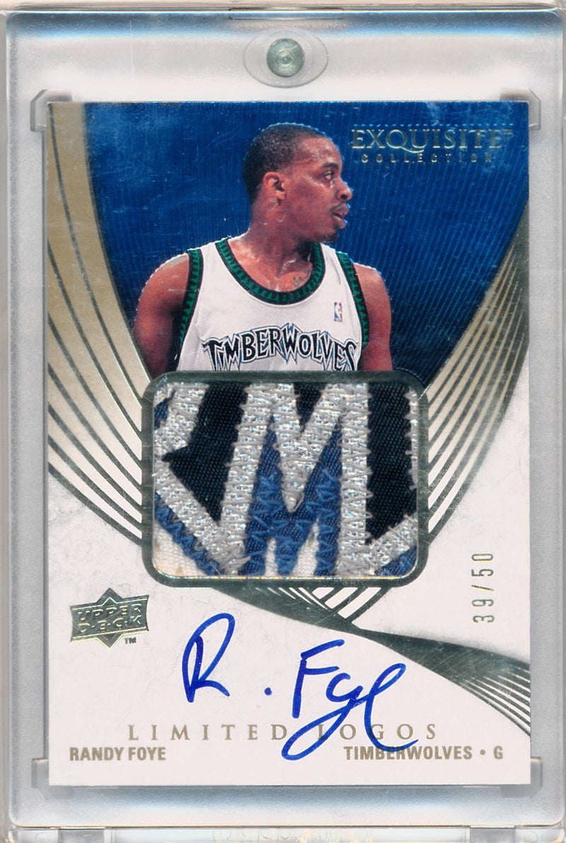 Upper Deck 2007-2008 Exquisite Collection Limited Logos #LLRF Randy Foye 39/50