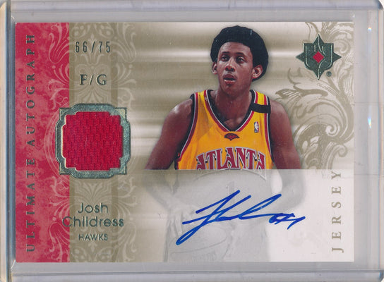 Upper Deck 2006-07 Ultimate Collection  Ultimate Jersey Autographs #AU-JC Josh Childress 66/75