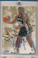 SkyBox 1998-1999 Autographics Basketball #0 David Robinson 2/50