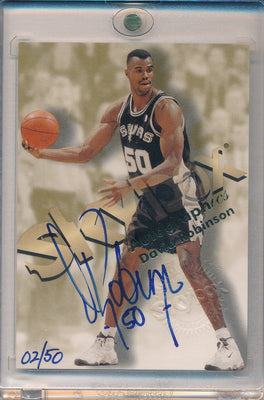 SkyBox 1998-1999 Autographics Basketball #0 David Robinson 2/50