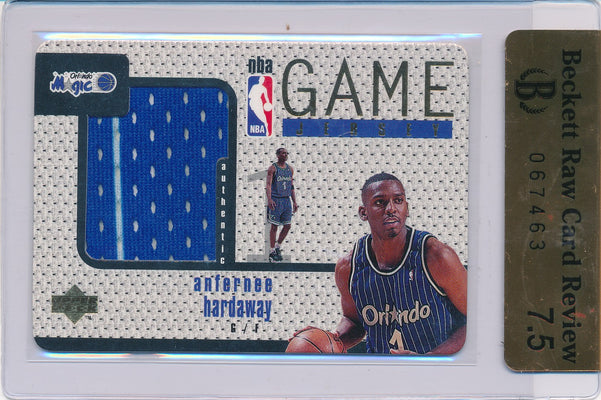 Upper Deck 1997-1998 NBA All Stars Game Jerseys #GJ21 Anfernee Hardaway  / BGS Grade 7.5