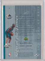 Upper Deck 1999-2000 SP Authentic Sign Of The Times #JS Jerry Stackhouse