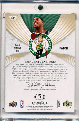 Upper Deck 2007-2008 Exquisite Collection Limited Logos #LLPP Paul Pierce 46/50