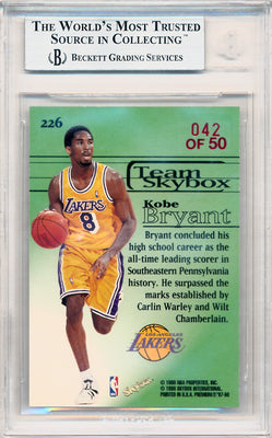 Skybox 1997-1998 Premium Star Rubies #226 Kobe Bryant 42/50 / BGS Grade 8.5