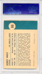 Fleer 1961 Los Angeles Lakers  #66 Jerry West  / PSA Grade 7