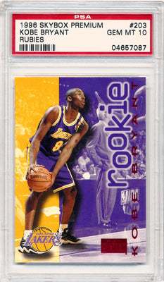 Skybox 1996-1997 Premium Rubies #203 Kobe Bryant  / PSA Grade 10