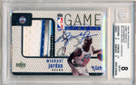 Upper Deck 1997-1998 Upper Deck Game Jerseys Autographed #GJ13S Michael Jordan 4/23 / BGS Grade 8 / Auto Grade 10