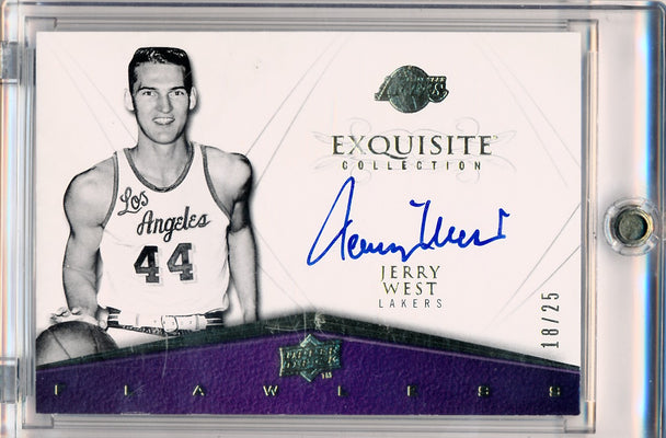 Upper Deck 2008-2009 Exquisite Collection Flawless Autographs #FLAW-JW Jerry West 18/25